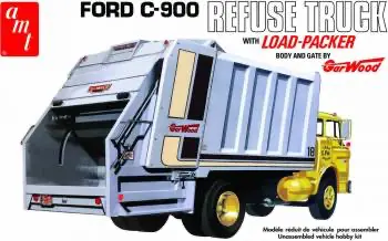 Amt 1/25 C-900 Gar Wood Load Packer Garbage Truck Model Kit 1