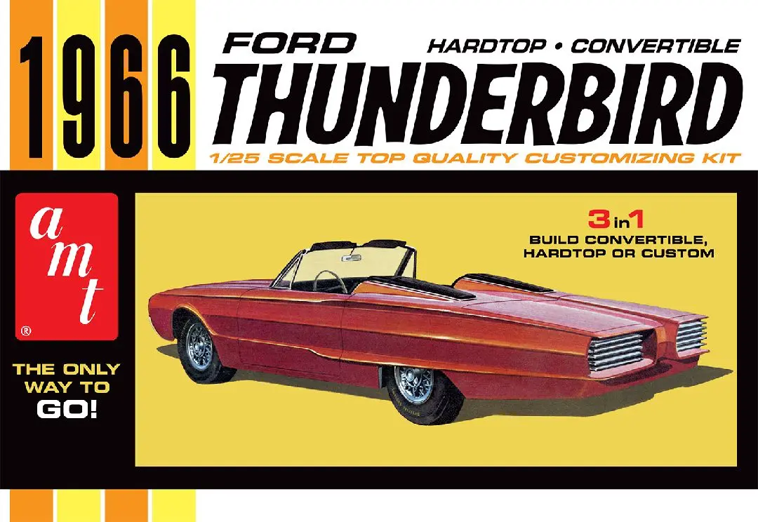 Amt 1/25 1966 Ford Thunderbird 3N1 Customizing Model Kit 1