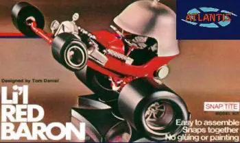 Atlantis 1/32 Tom Daniels Lil Red Baron Snap Model Kit 1