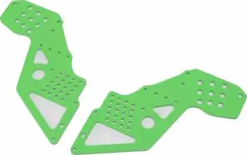 Losi Front Chassis Plate: King Sling (Green) 1