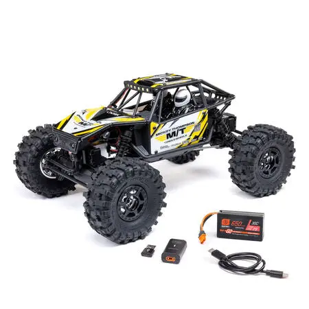 Axial Capra Utb18 1/18 4Ws 4X4 Brushed Rock Crawler: Rtr (Mickey Thompson Yellow) 1