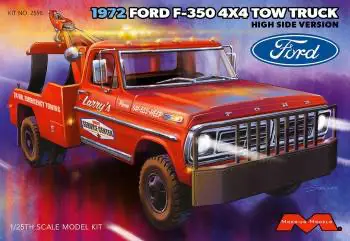 Moebius 1/25 1972 Ford F-350 4X4 Tow Truck Model Kit 1