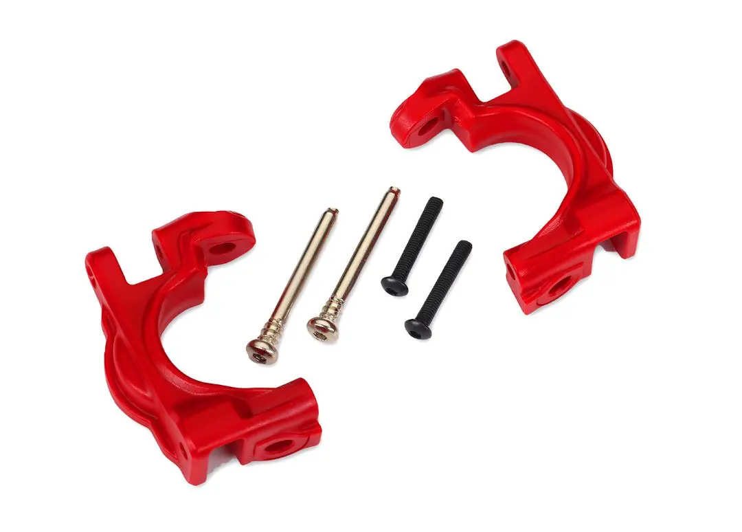 Traxxas Caster Blocks Extreme Heavy Duty: Red 1
