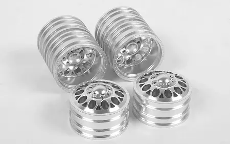 Rc4wd 1.9” Double Trouble 3 Aluminum Dually Wheels: 2 Front/2 Rear 1