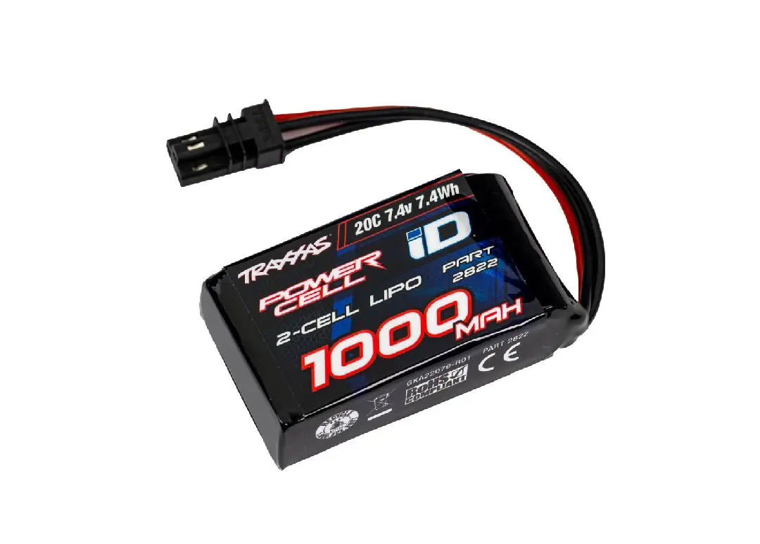 Traxxas 2S 7.4V 1000Mah Lipo Battery: Trx-4M 1
