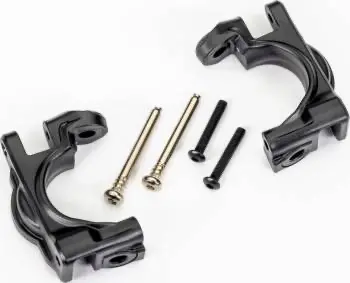 Traxxas Caster Blocks Extreme Heavy Duty W/Hinge Pins: Black 1