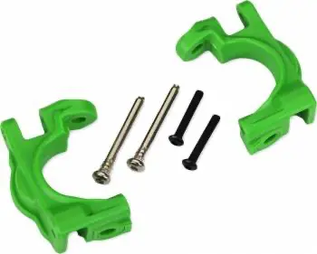 Traxxas Caster Blocks Extreme Heavy Duty W/Hinge Pins: Green 1