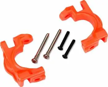 Traxxas Caster Blocks Extreme Heavy Duty W/Hinge Pins: Orange 1