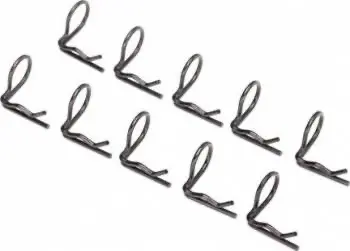 Traxxas Angled Body Clips: Black (10) 1
