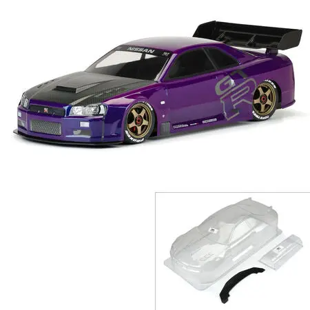Protoform 1/7 2002 Nissan Skyline Gt-R R34 Clear Body: Infraction 1