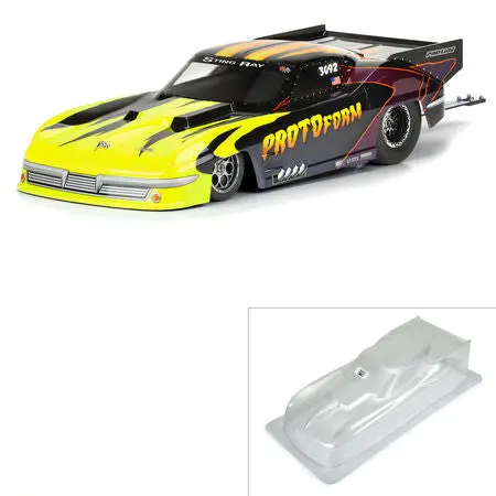 Protoform 1/10 1963 Chevy Stingray Pro Mod Clear Body: Sc Drag Cars 1