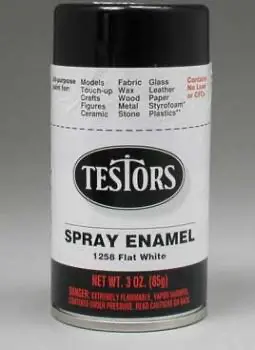 Testors Spray Enamel: Flat White 1