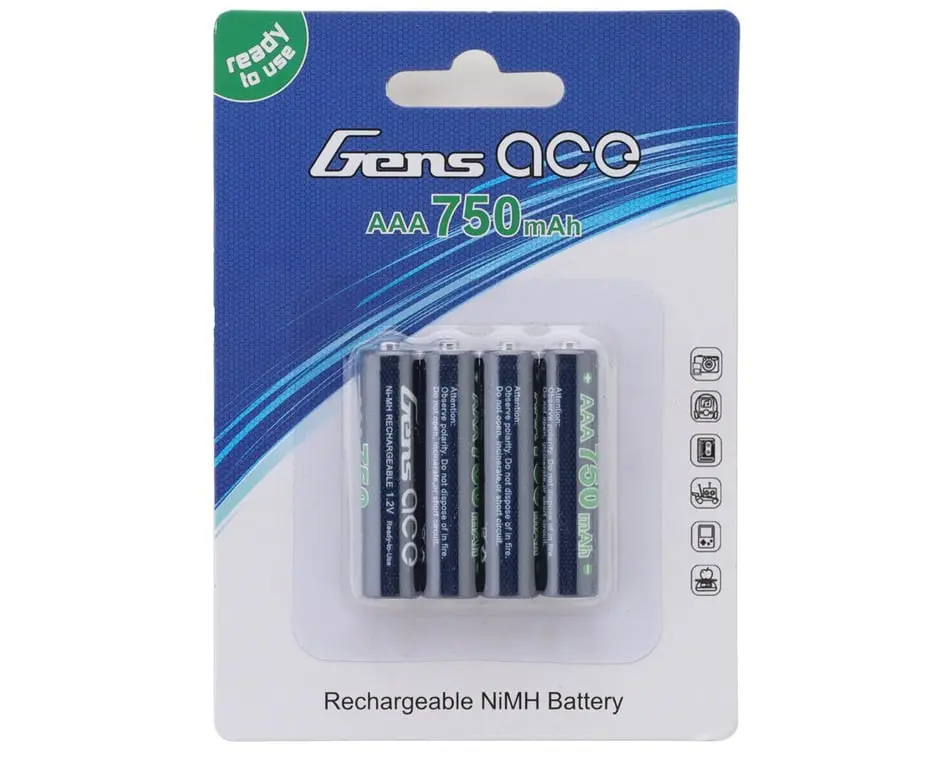 Gens Ace 1.2V Nimh Aaa Batteries: 750Mah 1