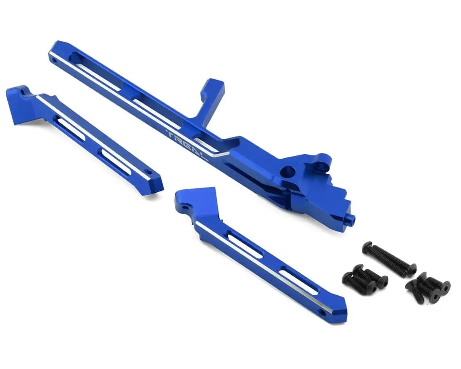 Treal Aluminum 7075 Rear Chassis W/Rear Towers: Sledge (Blue) 1