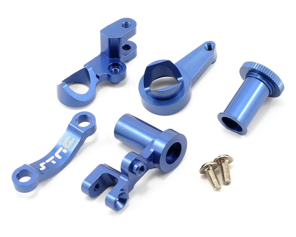 Strc Precision Cnc Aluminum Steering Bellcranks: Slash 4X4 (Blue) 1
