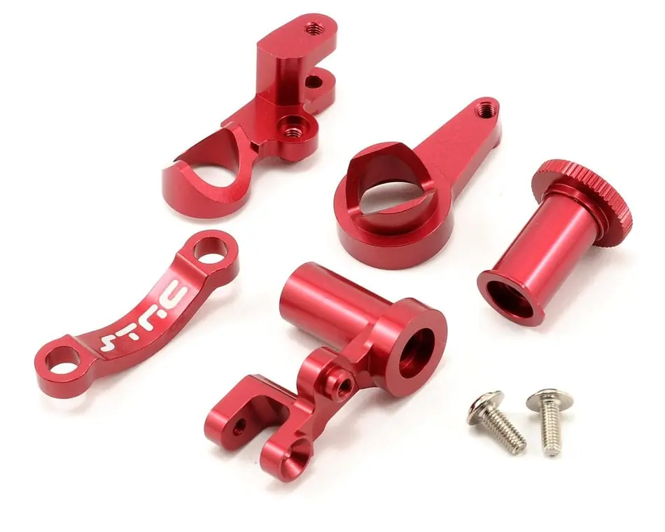 Strc Precision Cnc Aluminum Steering Bellcranks: Slash 4X4 (Red) 1