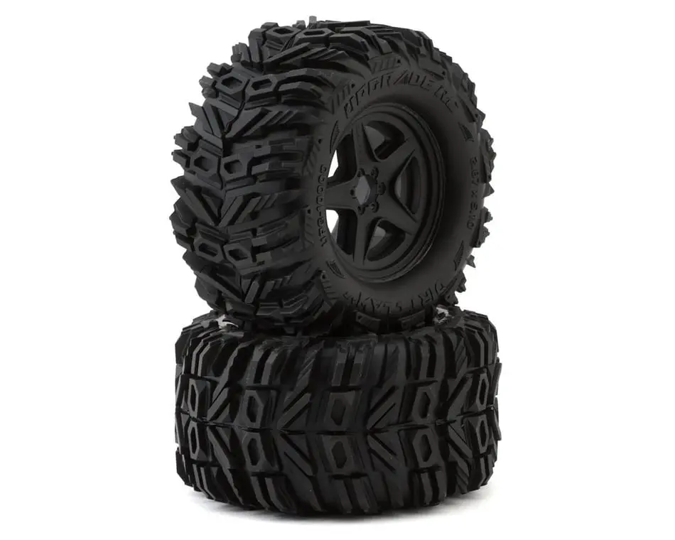 Upgrade Rc Dirt Claw 2.8” All Terrain Tires On 5-Star Wheels (Pair) 1