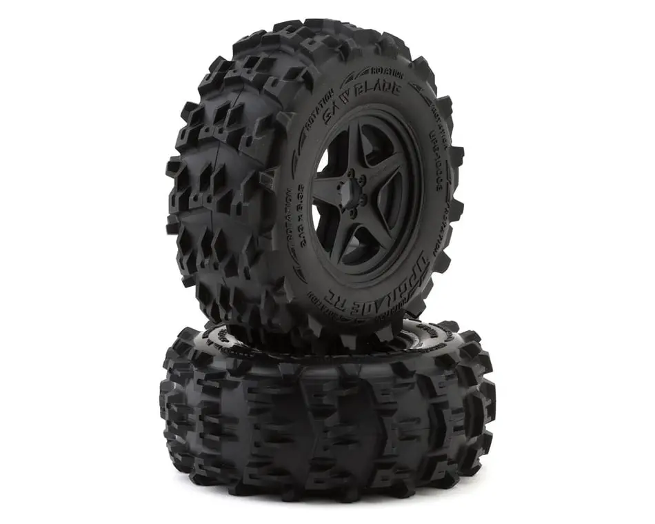 Upgraderc Sawblade 2.8” Off-Road Tires On 5-Star Wheels (Pair) 1