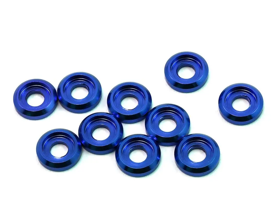 175Rc Aluminum High Load Button Head Washers: Blue (10) 1