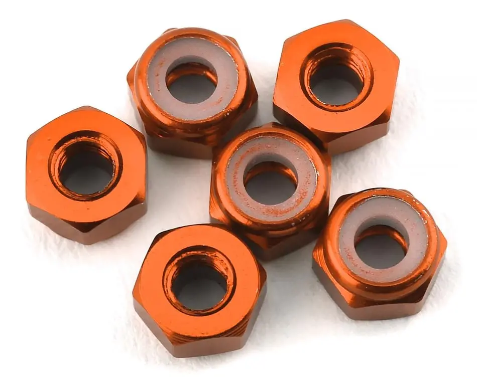 175Rc Lightweight Aluminum M3 Flangless Locknuts: Assorted Colours 1