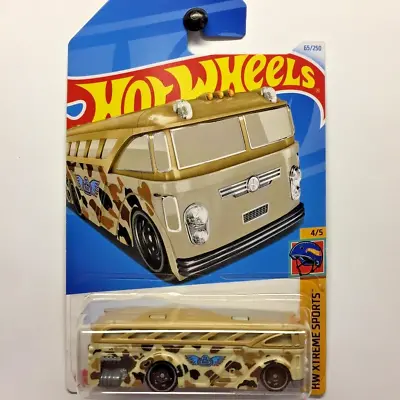 Hot Wheels Xtreme Sports Se Surfin School Bus: Tan 1