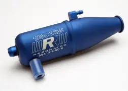 Traxxas Aluminium Resonator Tuned Pipe R.O.A.R Legal: Blue 1