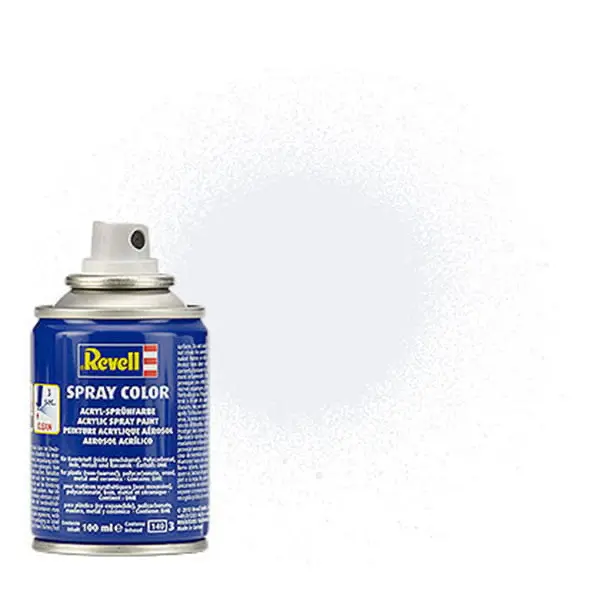Revell Acrylic Spray Paint: Matte Silk White (100Ml) 1