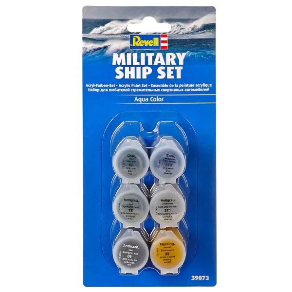 Revell Acrylic Aqua Color Paint Set: Military Ship Set 1