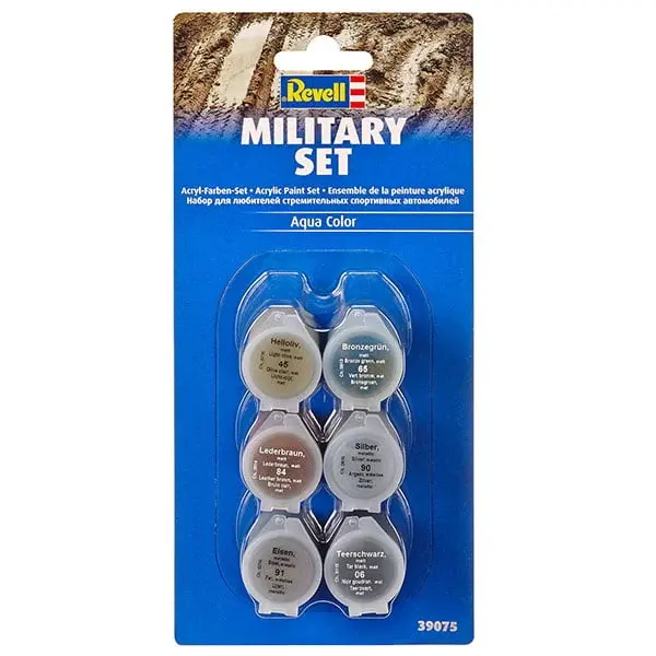 Revell Acrylic Aqua Color Paint Set: Military Set 1