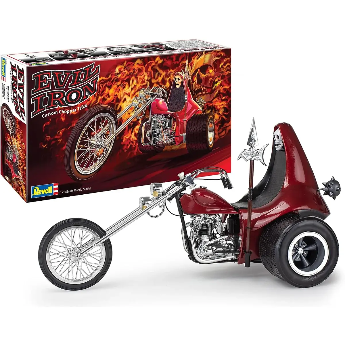 Revell 1/8 Evil Iron Custom Chopper Trike Model Kit 1