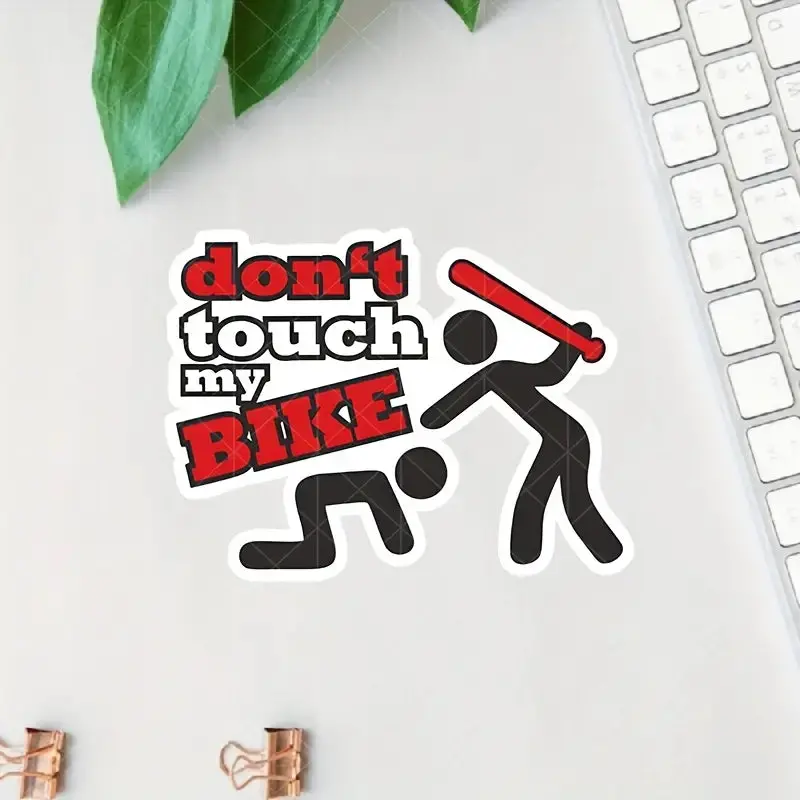 “Don’T Touch My Bike” Vinyl Sticker: 20Cm 1