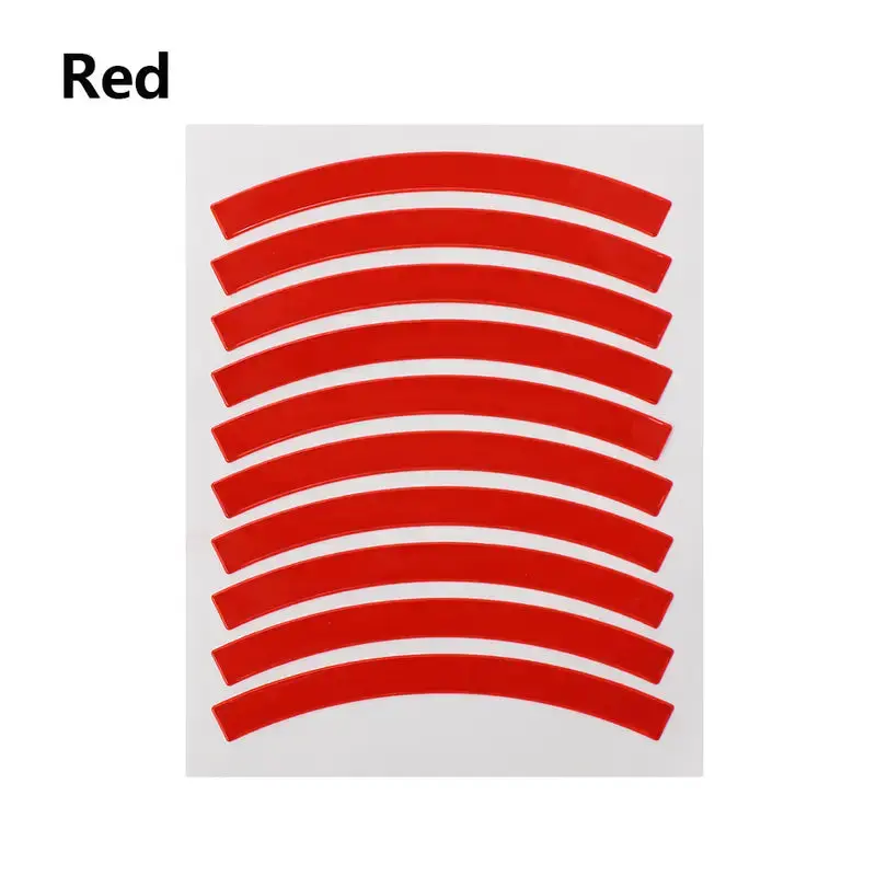Reflective Rim Stickers: Assorted Colors (Large) 4