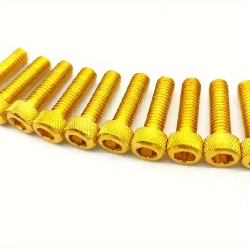Lightweight Anodized Aluminum Alloy M5 Bolts: 20Pcs 1