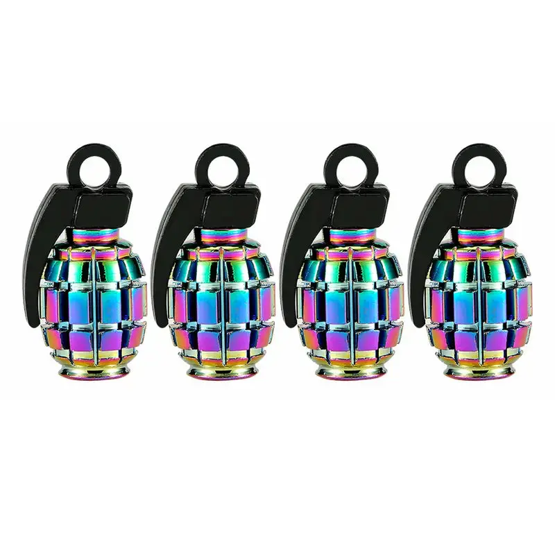 Eco Grenade Valve Caps: Neochrome (4Pcs) 1
