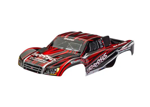 Traxxas Clipless Mounting Painted Body: Slash (Red) 1