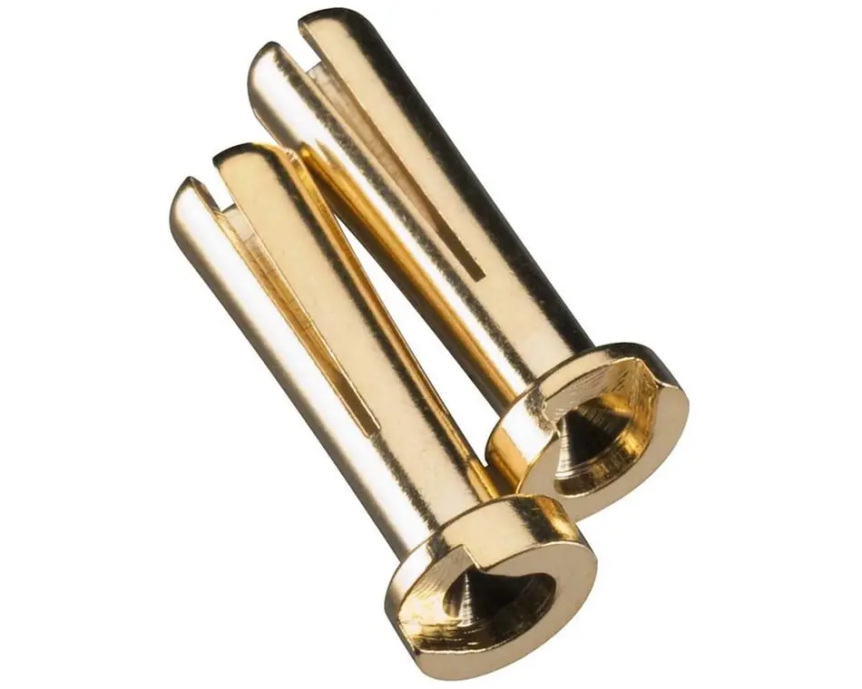 Duratrax Gold Plated Bullet Connectors: 4Mm (2) 1