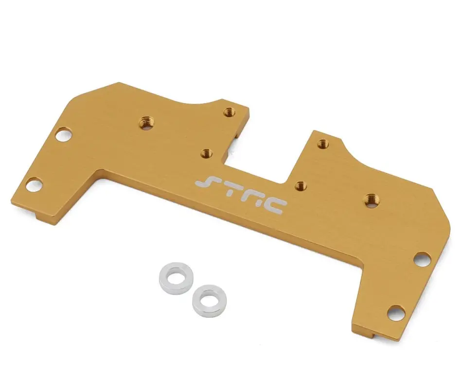 Strc Cnc Aluminum Steering Tray: Redcat Lowrider (Gold) 1