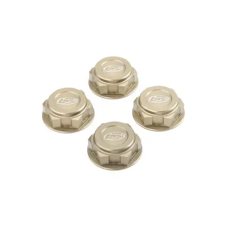 Losi Aluminum Captured Wheel Nuts: 5T/Wrc 1