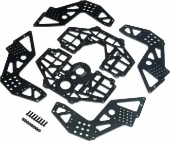 Losi Aluminum Chassis Side Plate Set: Lmt (Grey) 1