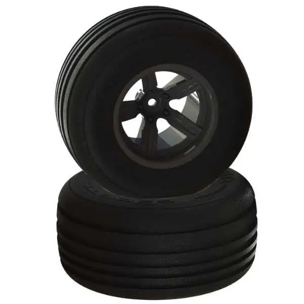 Arrma Dboots Dirtrunner St2 Premounted Tire Set: Front (Black) 1
