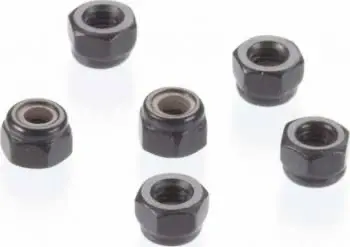 Dromida Nylon Insert Lock Nuts: M3 (Black) 1