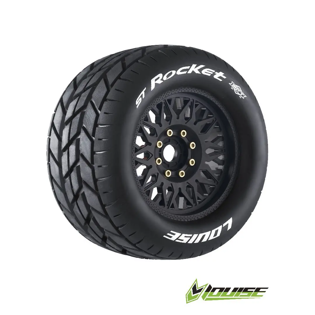 Louise Rc St-Rocket 3.8” 1/8 Stadium Truck Belted Tires: Sport Compound (1/2 Offset) 1