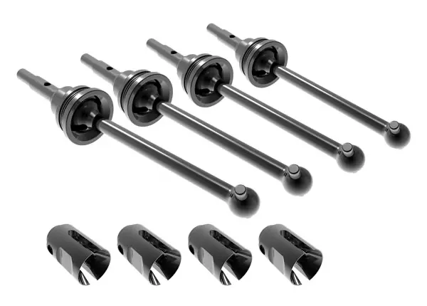 Traxxas Assembled Steel Front Or Rear Cvd Driveshafts: Mini Maxx 1