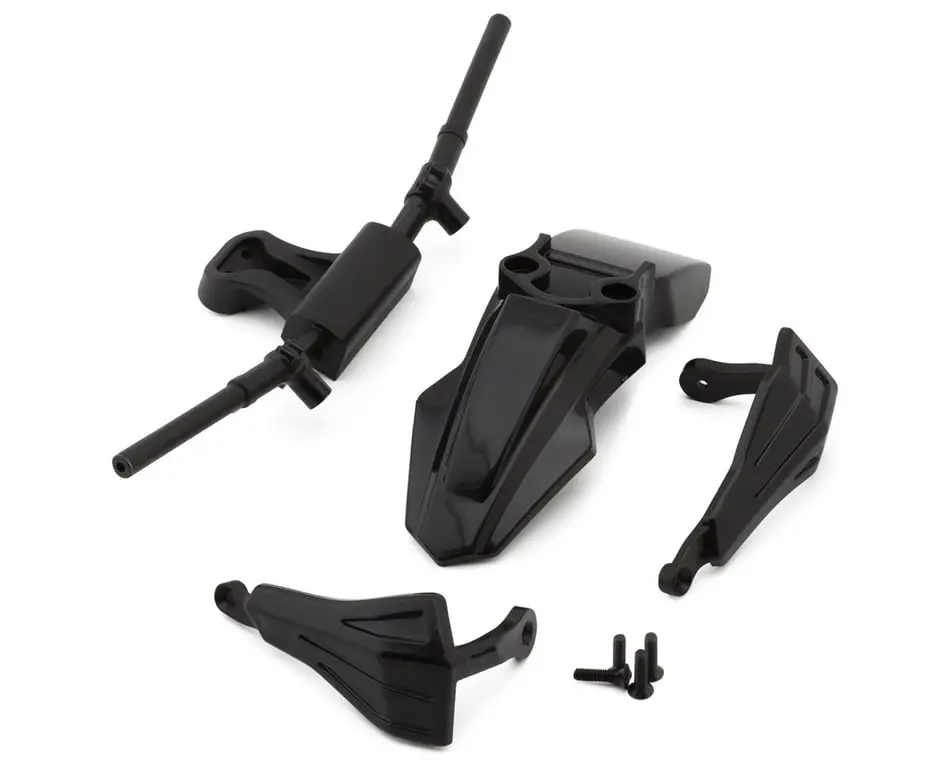 Losi Fender, Handlebars And Handguards: Promoto/Supermoto (Black) 1