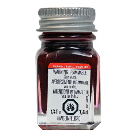 Testors Enamel Paint: Metal Flake Red 1