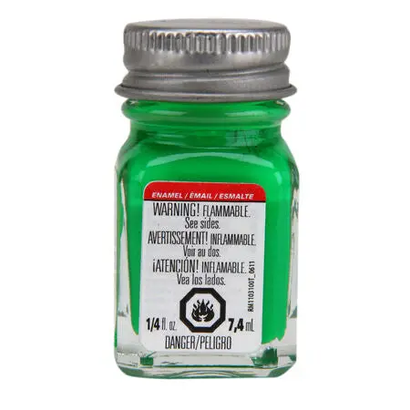 Testors Enamel Paint: Flourescent Green 1