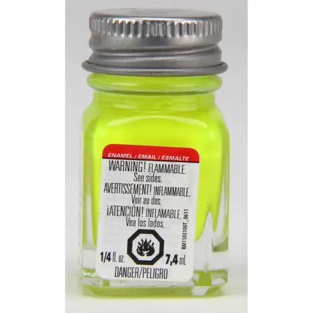 Testors Enamel Paint: Flourescent Yellow 1