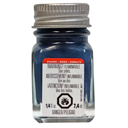 Testors Enamel Paint: Flat Sea Blue 1