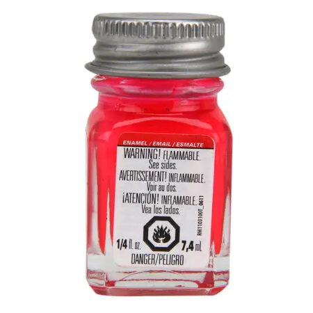 Testors Enamel Paint: Flourescent Pink 1