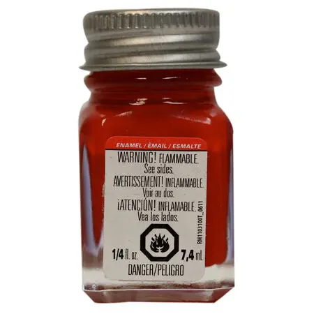 Testors Enamel Paint: Flat Red 1